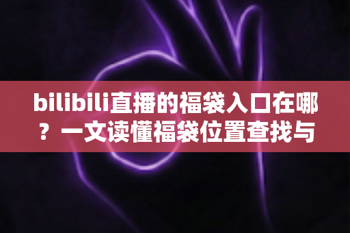 bilibili直播的福袋入口在哪？一文读懂福袋位置查找与抽奖参与全攻略（新手必看指南）