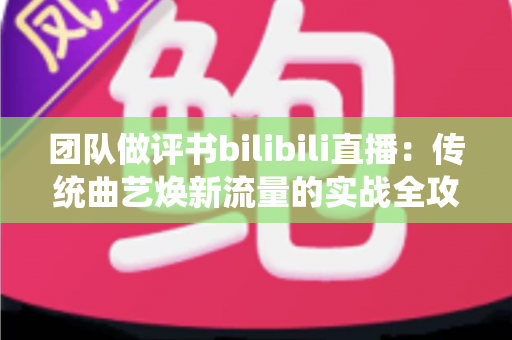 团队做评书bilibili直播：传统曲艺焕新流量的实战全攻略