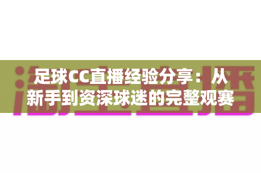 足球CC直播经验分享：从新手到资深球迷的完整观赛指南