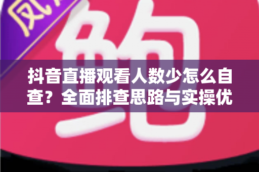 抖音直播观看人数少怎么自查？全面排查思路与实操优化指南