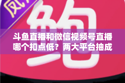 斗鱼直播和微信视频号直播哪个扣点低?两大平台抽成规则与收益深度对比 斗鱼直播和微信视频号直播哪个扣点低?两大平台抽成规则与收益深度对比