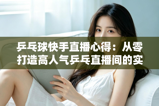 乒乓球快手直播心得：从零打造高人气乒乓直播间的实战经验分享