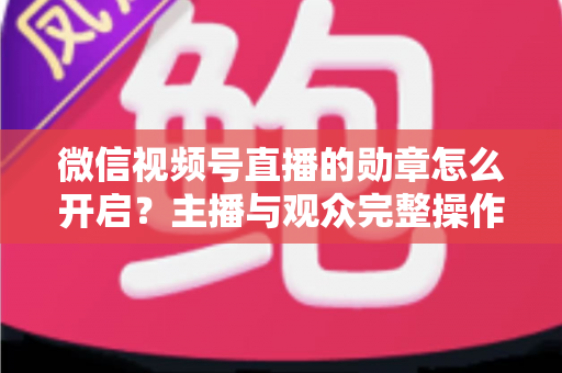 微信视频号直播的勋章怎么开启?主播与观众完整操作指南 微信视频号直播的勋章怎么开启?主播与观众完整操作指南
