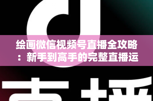 绘画微信视频号直播全攻略：新手到高手的完整直播运营指南