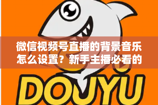 微信视频号直播的背景音乐怎么设置？新手主播必看的完整配乐教程