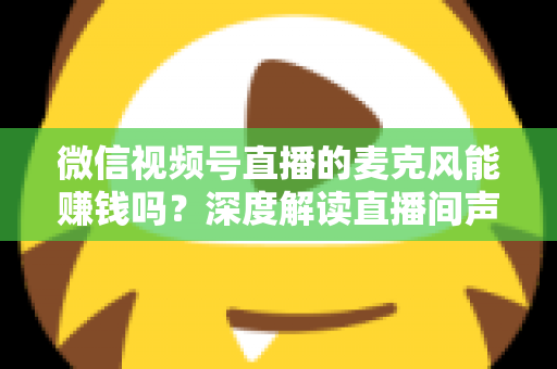 微信视频号直播的麦克风能赚钱吗?深度解读直播间声音背后的变现机会与实操指南 微信视频号直播的麦克风能赚钱吗?深度解读直播间声音背后的变现机会与实操指南