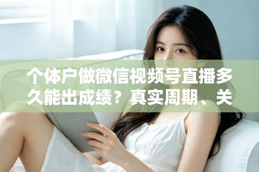 个体户做微信视频号直播多久能出成绩？真实周期、关键因素与起号攻略全解析