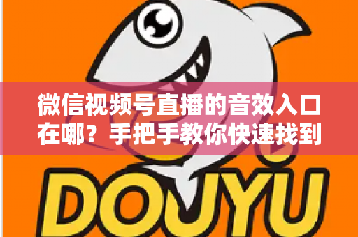 微信视频号直播的音效入口在哪？手把手教你快速找到音效功能，轻松打造高人气直播间