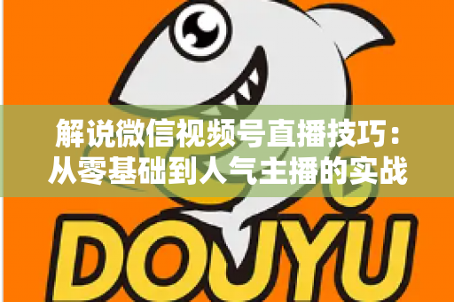 解说微信视频号直播技巧：从零基础到人气主播的实战进阶指南