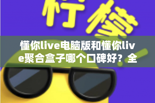 懂你live电脑版和懂你live聚合盒子哪个口碑好？全方位深度对比与选购指南