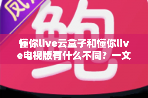 懂你live云盒子和懂你live电视版有什么不同？一文看懂两大版本的核心差异与选购指南